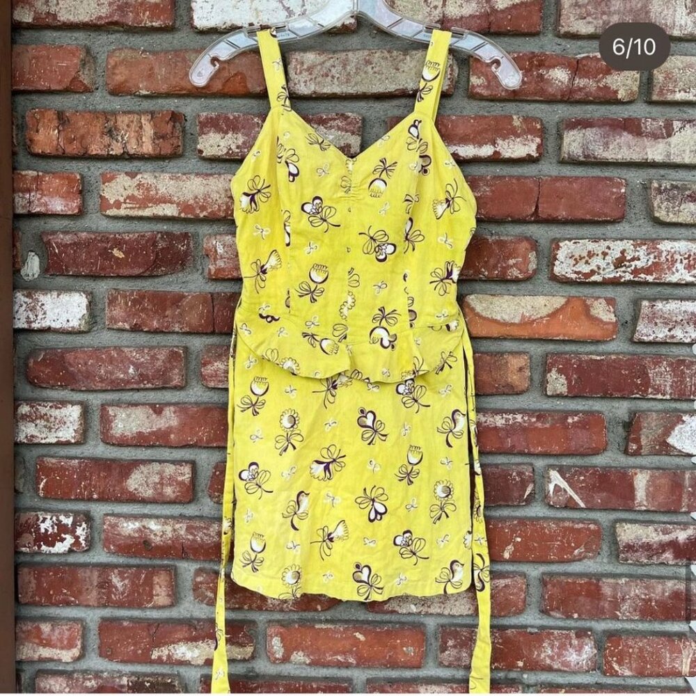RARE 1940s Reel Poise Novel Print Swimsuit